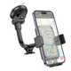 Автотримач для телефона HOCO H27 Rock push-type car holder(center console) Black gray - зображення 7