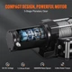 Электрическая лебедка VEVOR P3000-1C / 11.9 м / 12V / до 1.3 т / Водонепроницаемая / Черный Б/В k1 - изображение 4