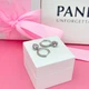 Серебряные серьги Pandora Пандора с блестящими сердцами 291445C01 - изображение 5