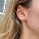 Серебряные серьги Пандора Красное сердце 292549C01 - изображение 3