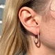 Срібні сережки в позолоті Серця Pandora Rose 286318CZ - зображення 2