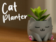 Cat Planter — декоративний горщик для сукулентів та кактусів - изображение 1