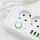 Мережевий фільтр-подовжувач 4 розетки 2 USB-A+1 USB Type-C довжина 3 метри білий - зображення 3