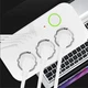 Мережевий фільтр-подовжувач 4 розетки 2 USB-A+1 USB Type-C довжина 3 метри білий - зображення 5