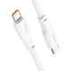 Кабель HOCO X93 Type-C to Type-C 100W, 2m, TPE, TPE connectors, White - зображення 3