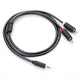 Аудиокабель mini-jack 3.5mm на Double RCA тюльпан UGREEN AV102 2RCA Male Cable (5м). Gray - изображение 3