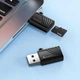 Картридер перехідник HOCO HB53 USB-A to TF mini card reader MicroSD (TF) карт пам'яті (USB 2.0, 480 Мбіт/с). Black - зображення 3