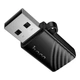 Картридер перехідник HOCO HB53 USB-A to TF mini card reader MicroSD (TF) карт пам'яті (USB 2.0, 480 Мбіт/с). Black - зображення 8