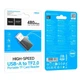 Картридер перехідник HOCO HB53 USB-A to TF mini card reader MicroSD (TF) карт пам'яті (USB 2.0, 480 Мбіт/с). Black - зображення 10