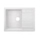 Мийка для кухні Lidz 650x500/200 WHI 01 білий (LIDZWHI01650500200) - изображение 1