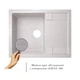 Мийка для кухні Lidz 650x500/200 GRA 09 сірий (LIDZGRA09650500200) - зображення 2