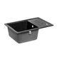 Мийка для кухні Lidz 620x435/200 BLM 14 чорний (LIDZBLM14620435200) - изображение 2