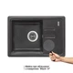 Мийка для кухні Lidz 620x435/200 BLM 14 чорний (LIDZBLM14620435200) - изображение 3
