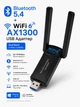 Bluetooth 5.4 + WIFI6 AX1300 адаптер SmartG USB 2 антенны - зображення 1