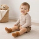 Носки детские теплые однотонные Kids Socks, (0-1 год) 6-12 р, Коричневый - изображение 2