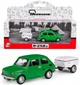 Model kolekcjonerski Daffi Fiat 126p + Przyczepa Niewiadow Krótka 1:43 K‑613 Zielony (5905422116139) - obraz 2