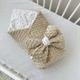 Демисезонный конверт-одеяло Baby Comfort с плюшем Звездочки бежевый - изображение 1