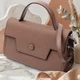 Женская сумка с геометрическим клапаном из натуральной кожи Vintage 22630 Коричневая - изображение 1