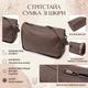 Женская сумка на плечо из натуральной кожи Vintage 23003 Коричневый - изображение 3