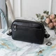 Прямоугольная женская сумка с карманами из натуральной кожи Vintage 22597 Черная - изображение 3