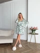 Піжама жіноча трійка халат майка шорти Priscilla Collection L-XL світлий зелений - зображення 6