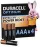 Батарейка DURACELL Optimum AAA 1.5В LR03 уп. 4 шт. (5020302/5019299/5015596) - зображення 1