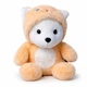Мягкая игрушка Тедди с капюшоном 25см плюшевый мишка в костюме котенка 00004-41 - изображение 5