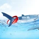 Акула на пульте Shark интерактивная игрушка на радиоуправлении 34см плавает в воде S806 - изображение 3