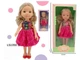 Кукла Lovely Girl 33 см с длинными волосами в розовом платье LS1350-1 - изображение 4