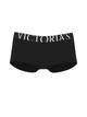 Жіночі трусики Victoria's Secret (2975581635181) Exploded Logo Cotton Boyshort XS чорні - зображення 3