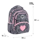 Рюкзак шкільний + пляшка GoPack Education Fluffy Heart GO26-175M-4 - зображення 2