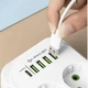 Подовжувач мережевий D10 10 розеток USB Type-C PD-переноска 5 м - зображення 7