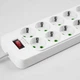 Подовжувач мережевий D10 10 розеток USB Type-C PD-переноска 5 м - зображення 8