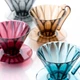 Пуровер Cafec Flower Dripper Tritan Wine Red Store - изображение 3