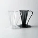 Пуровер Cafec Deep 27 Tritan Flower Dripper Clear Black Store - зображення 6