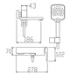 Змішувач для ванни KOER KB-41009-05 з коротким виливом (KR6018) - зображення 2
