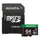 Карта памяти ADATA 64GB microSD class 10 UHS-I U3 V30 A2 Speed Plus (UD64GUI3V30A2SP-RA1) (22220) - изображение 1