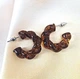 Женские сережки Крученые кольца Акрил jewelry Янтарные - изображение 6
