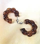 Женские сережки Крученые кольца Акрил jewelry Янтарные - изображение 10