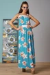 Жіноча літня сукня сарафан з мікромасла з квітковим принтом Seventeen XXL-3XL Блакитний (2000000067780) - изображение 4