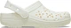 Підліткові сабо для дівчинки Crocs Classic Floral Cut Out Clog 37-38 J5 Білі ( 210943-0WV) - зображення 3
