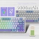 Ігрова Бездротова Механічна Клавітура Attack shark x85 White-purple - зображення 6