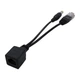 POE инжектор пассивный сплиттер RJ45 LAN Ethernet + DС connector + POE Alitek Black (пара 2 шт) (48978) - изображение 6