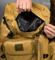 Тактический рюкзак 50 л койот для военных - изображение 6