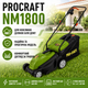 Газонокосарка ProCraft NM1800 електрична несамохідна 1.8 кВт 360 мм з регулюванням висоти скошування 25 42 60 мм - зображення 5