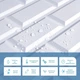 Декоративная ПВХ панель Sticker Wall на стену, для ванной, кухни под белый клинкерный кирпич 960х480х4мм SW-00001431 - изображение 4