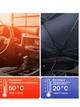 Автомобильный зонтик на лобовое стекло Car Umbrellas 140х75см, солнцезащитный зонтик для авто - изображение 6