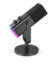 Динамический микрофон FIFINE Ampligame AM8 USB/XLR с сенсорной кнопкой отключения звука RGB для ПК PS5 PS4 Черный - изображение 3