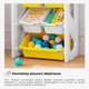 Дитячий стелаж Mealux Coral Mini Yellow (KD-E021 Yellow) - зображення 5