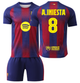 Футбольна форма дитяча A. Iniesta (А. Іньєста) 8 Barcelona (Барселона) сезон 24/25 розмір 24 зріст 135–140 см червоно-синя - зображення 1
